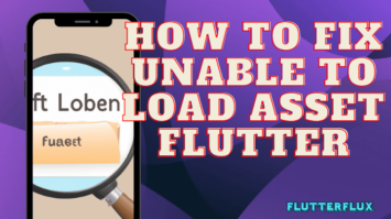 How to Fix unable to load asset Flutter 1